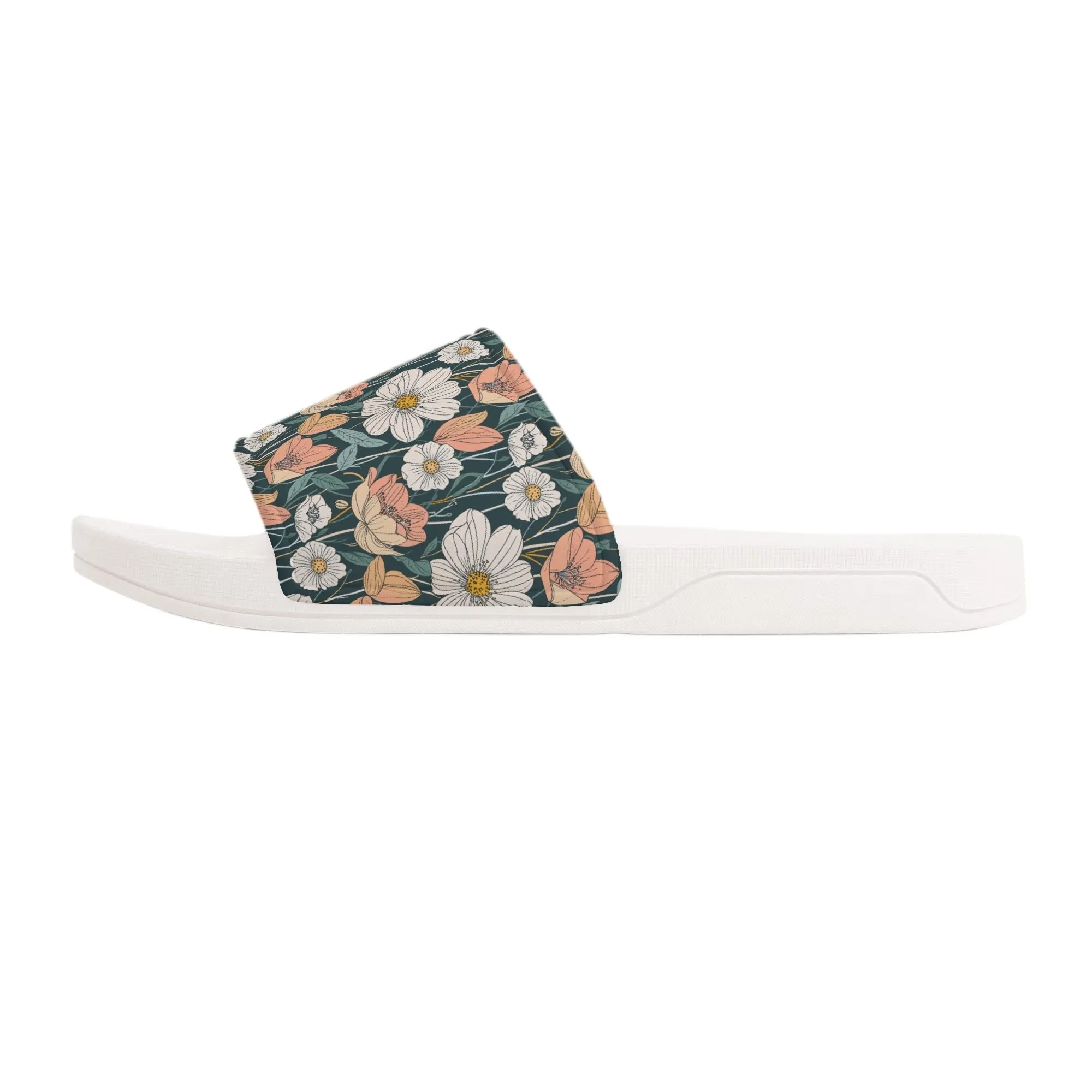 Tulips and Daisys Womens Slide Sandals