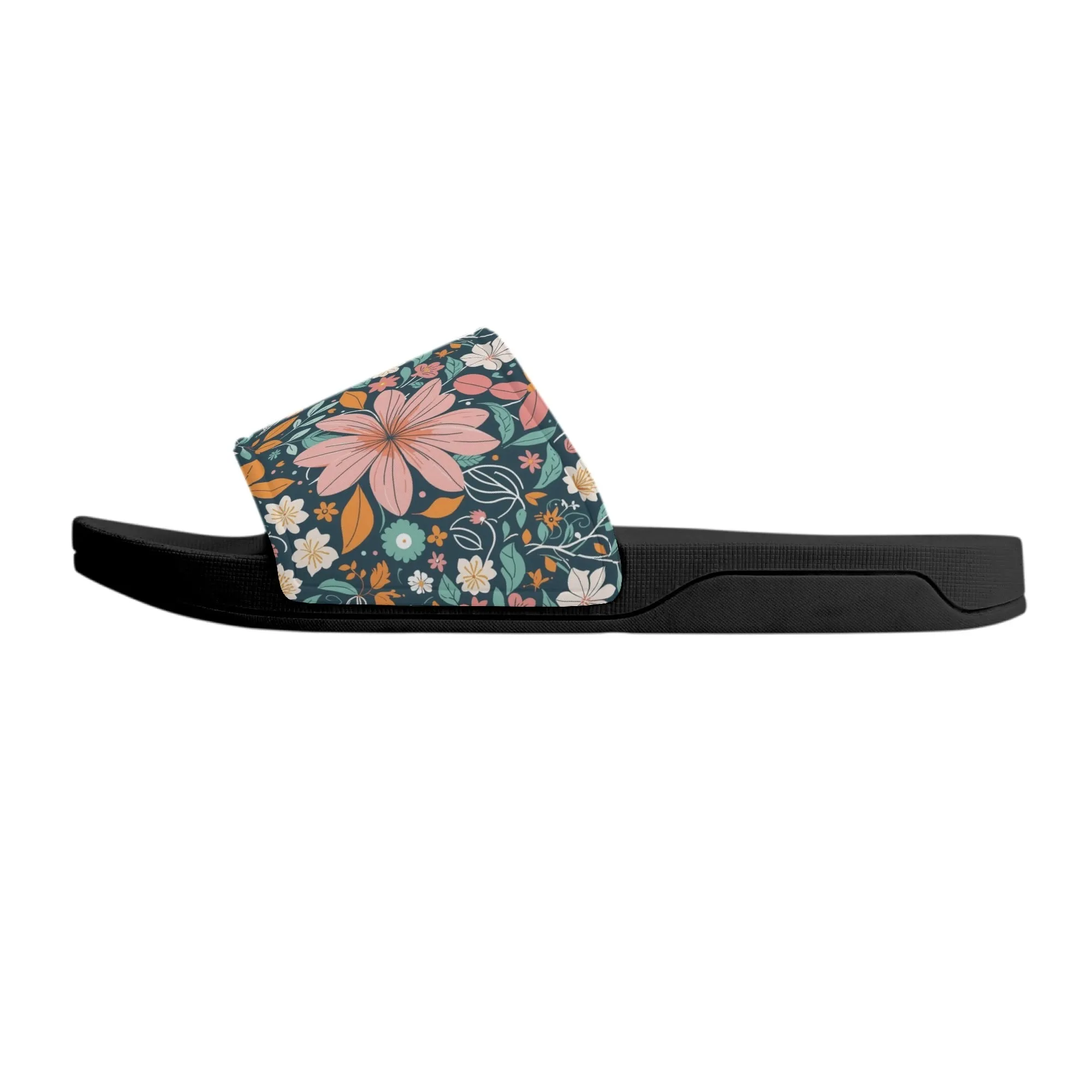 Wild Flowers Womens Slide Sandals