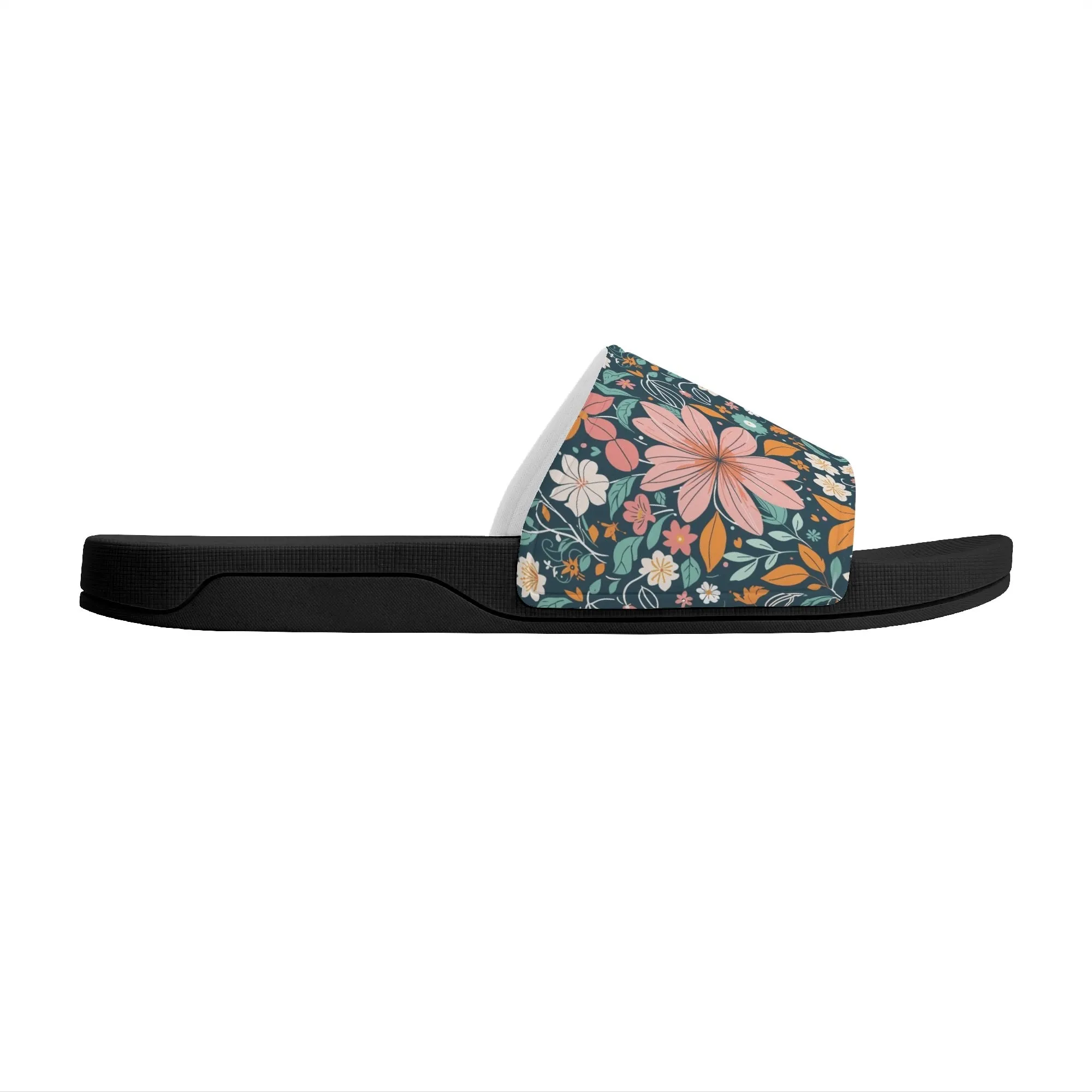 Wild Flowers Womens Slide Sandals