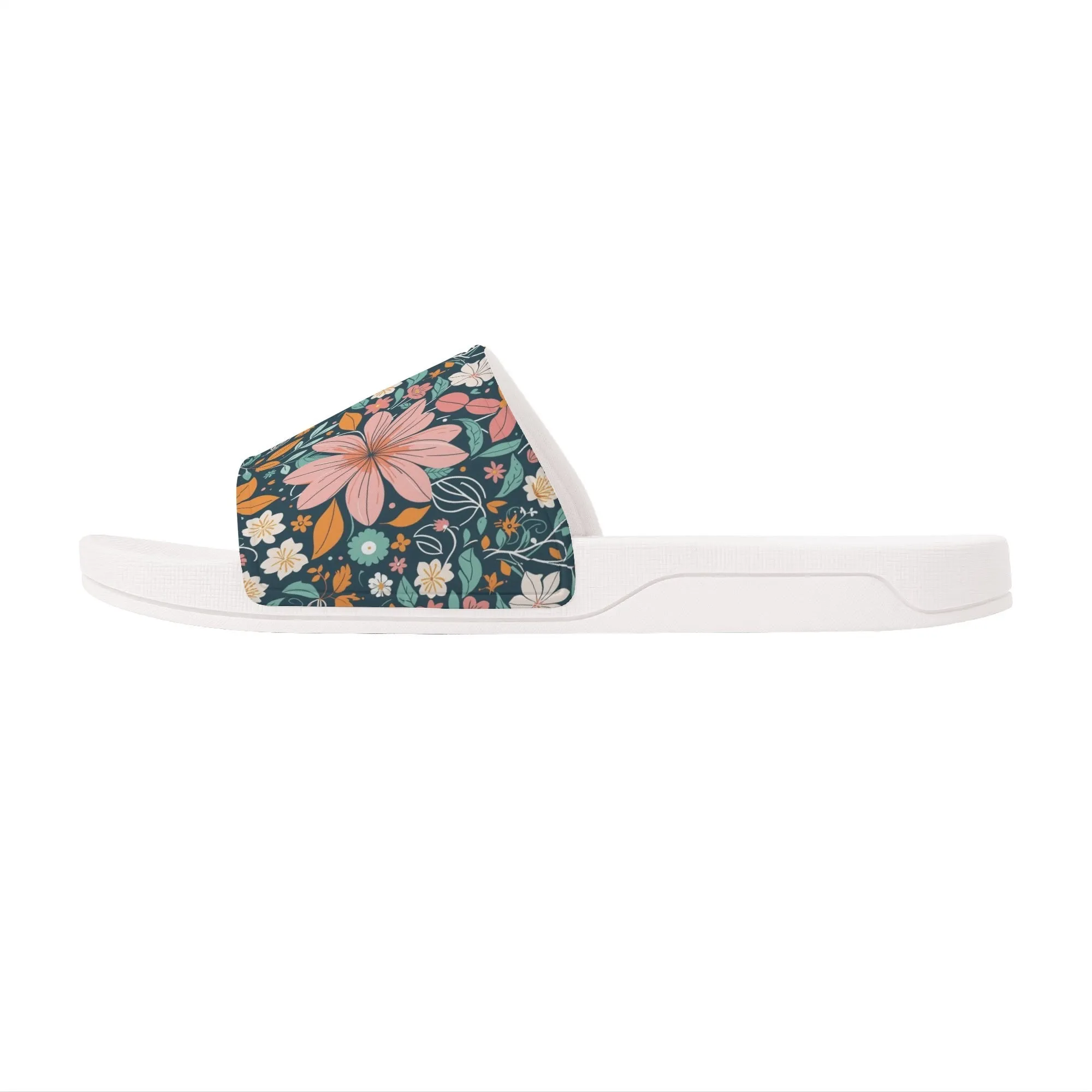 Wild Flowers Womens Slide Sandals