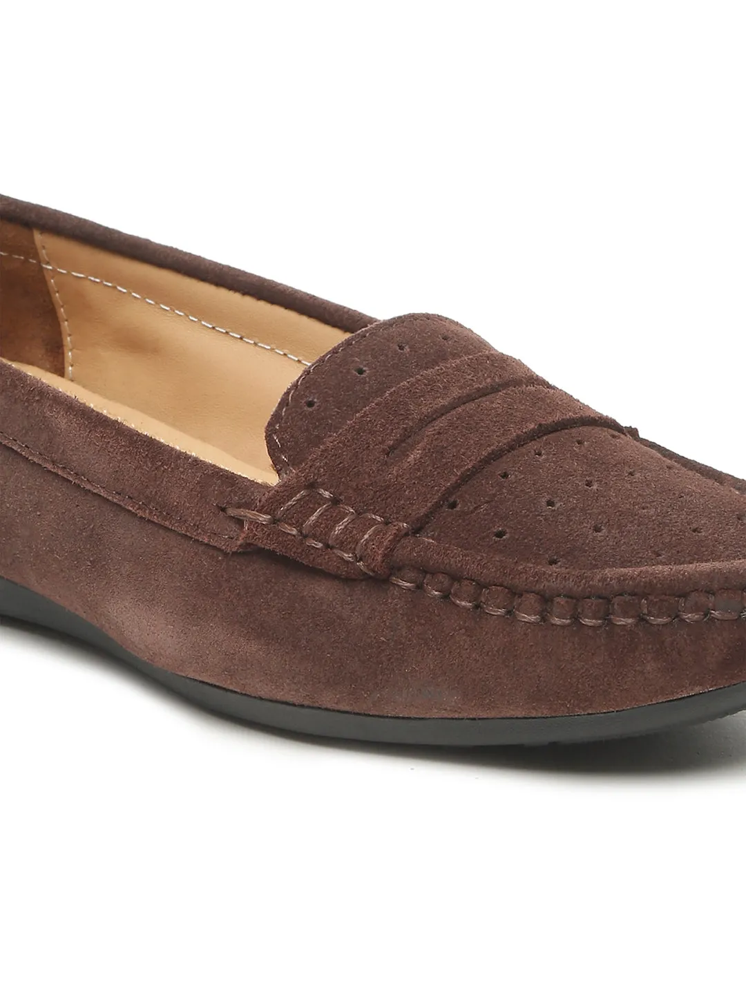 Women  Suede Leather Slip-on Loafers