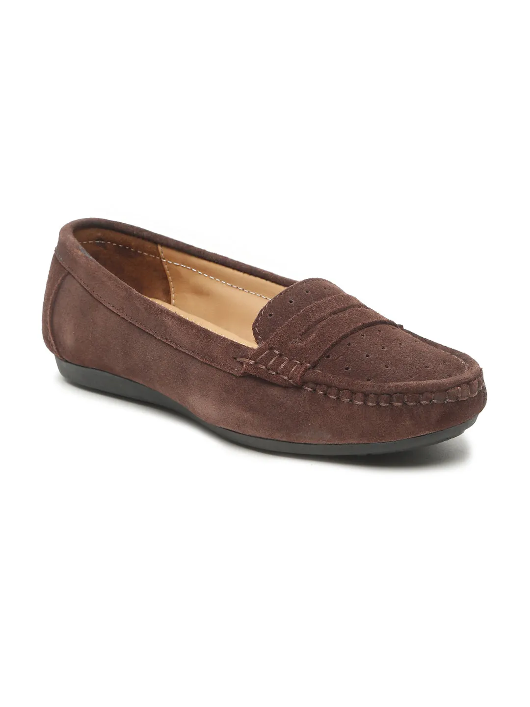 Women  Suede Leather Slip-on Loafers