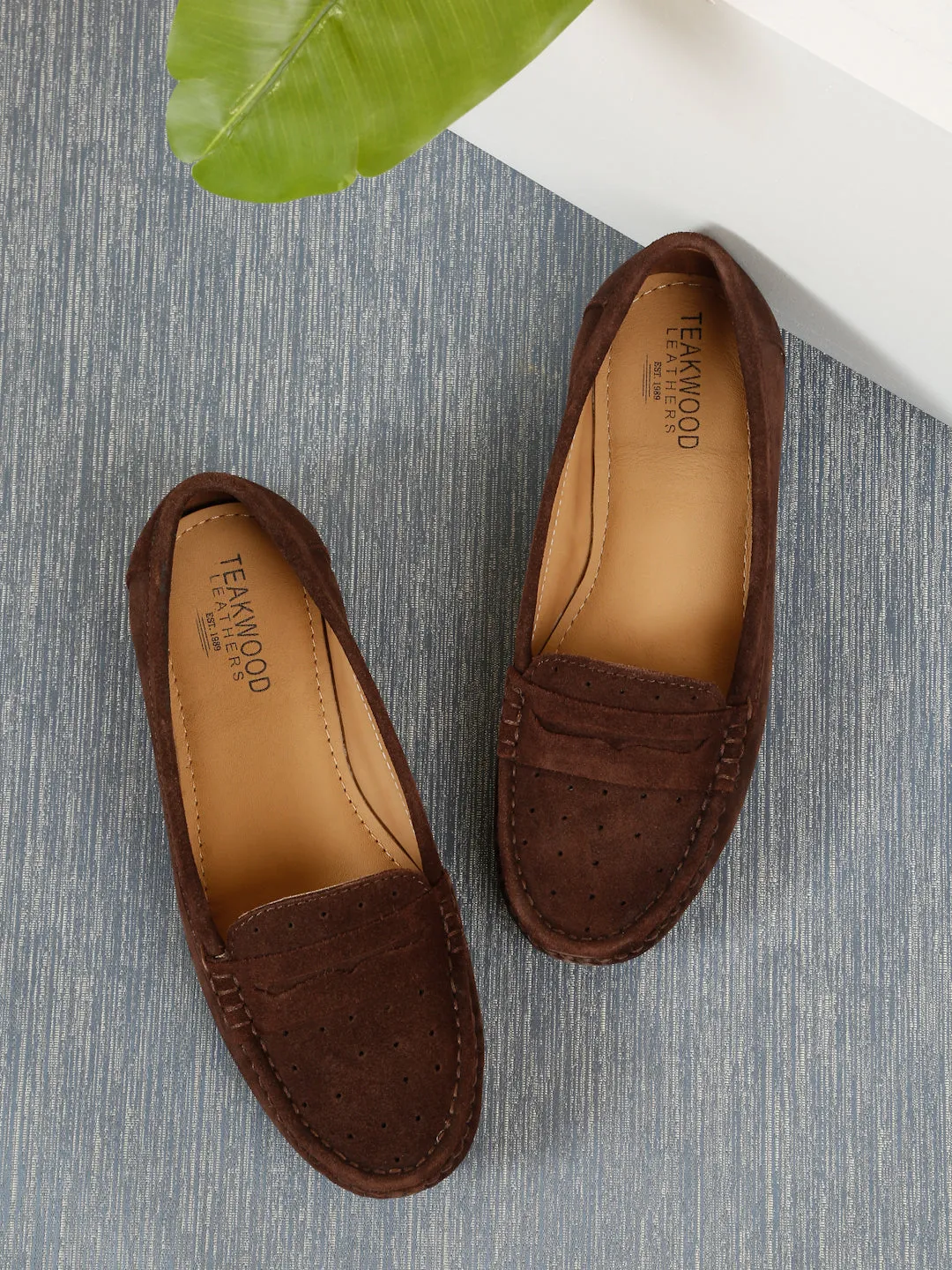 Women  Suede Leather Slip-on Loafers