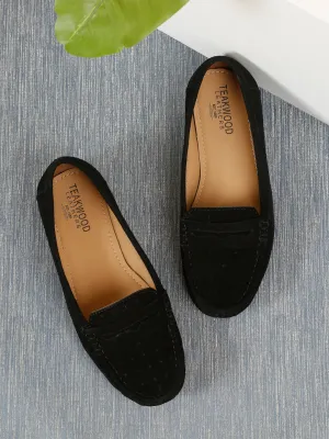 Women  Suede Leather Slip-on Loafers