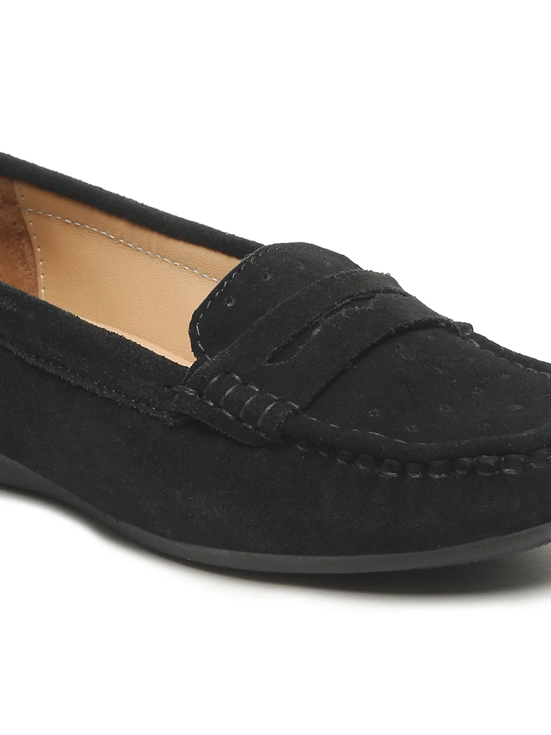 Women  Suede Leather Slip-on Loafers