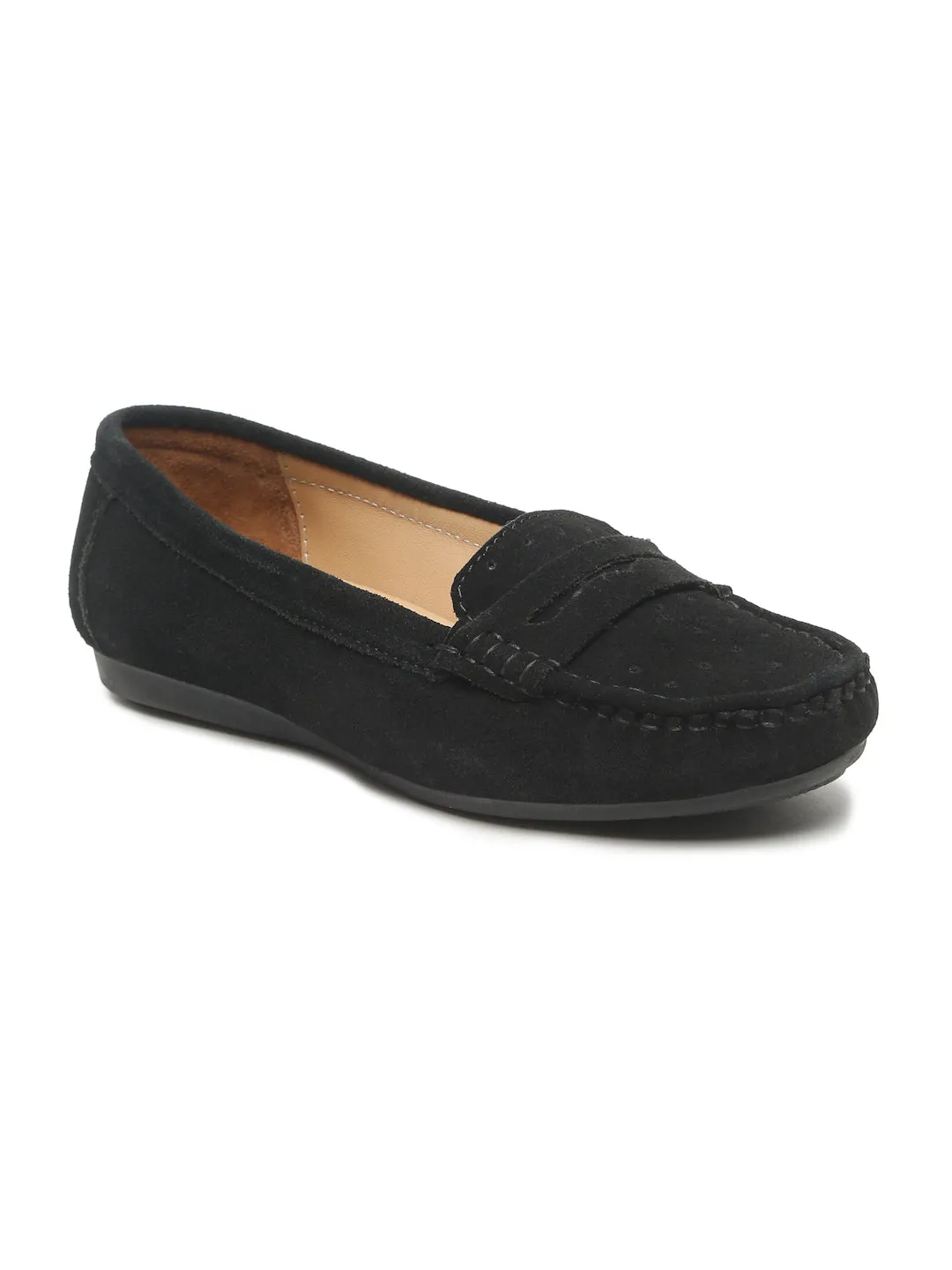 Women  Suede Leather Slip-on Loafers