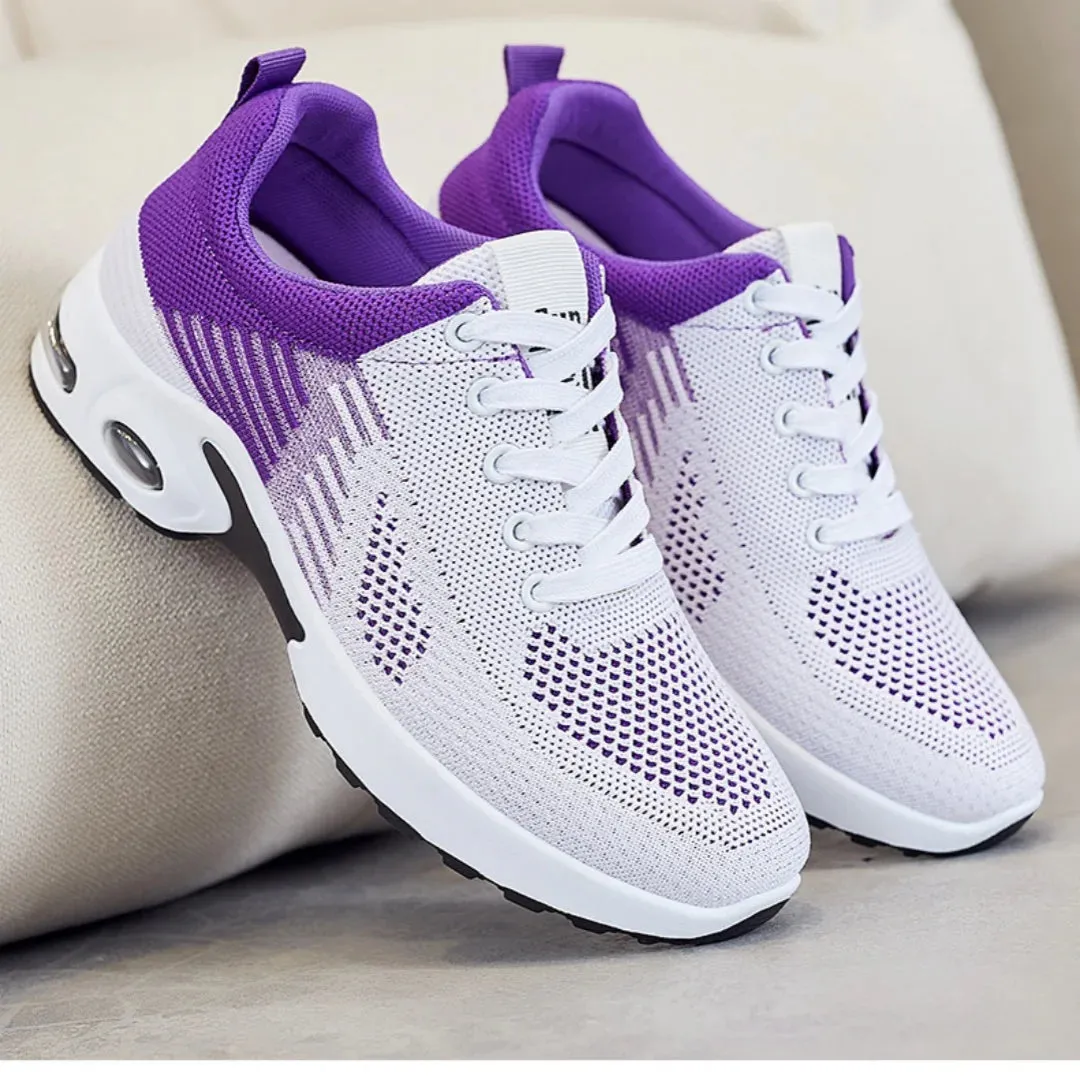 Women's shoes 2024 mesh breathable comfortable sports shoes soft sole lightweight fashion casual shoes