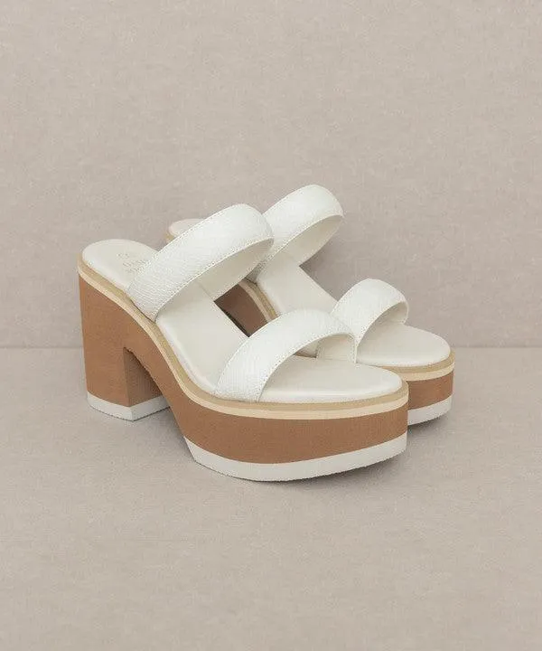 Womens Shoes Style No. Daphne Chunky Heeled Sandal