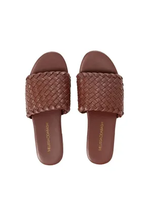 Woven Slider Dark Tan