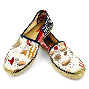 ZOE Red/Cream Classic Espadrilles